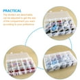 thumbnail image 4 of Soimiss 2Pcs Transparent Compartment Box Made of ABS for Jewelry Beads and Craft Accessories, 4 of 8