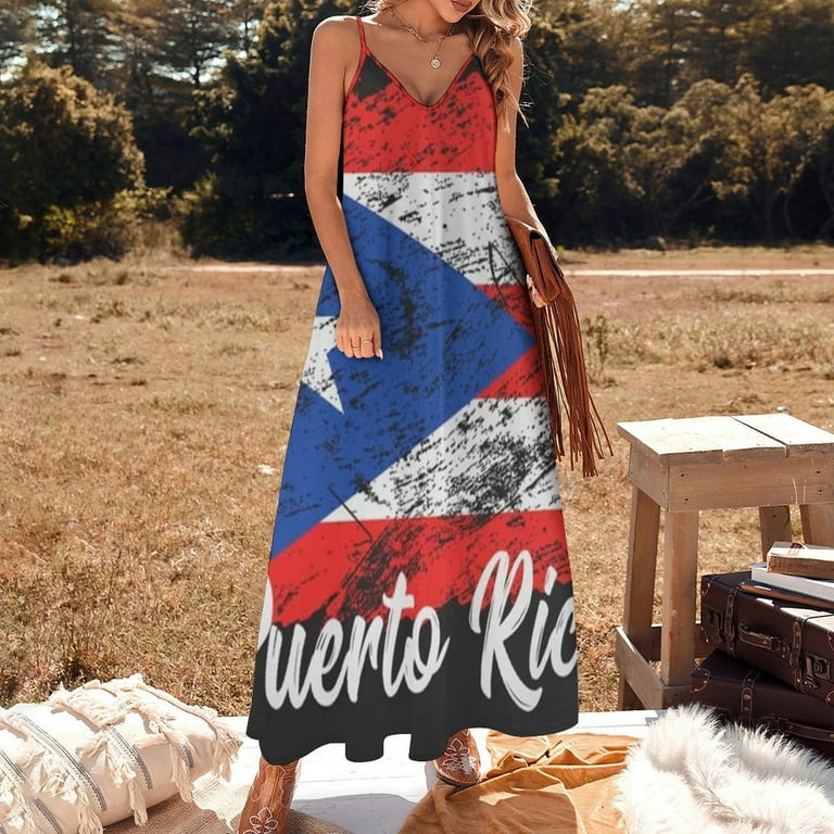 Puerto Rico Sleeveless Dress Loose Women's Dress Dresses Luxury Evening  Dresses - Walmart.com