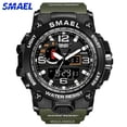 thumbnail image 2 of Relojes deportivos de marca SMAEL para hombre, relojes de pulsera de cuarzo electrónicos LED analógicos digitales de doble pantalla, reloj militar de natación resistente al agua Tan Jianjun unisex, 2 of 2