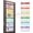 white, variant on Weekly Kids Clothes Organizer,6-Shelf Kids Clothes Organizer with Labels for Monday to Friday,Over the Door or Wall Mount for Home,Dorm,Bedroom