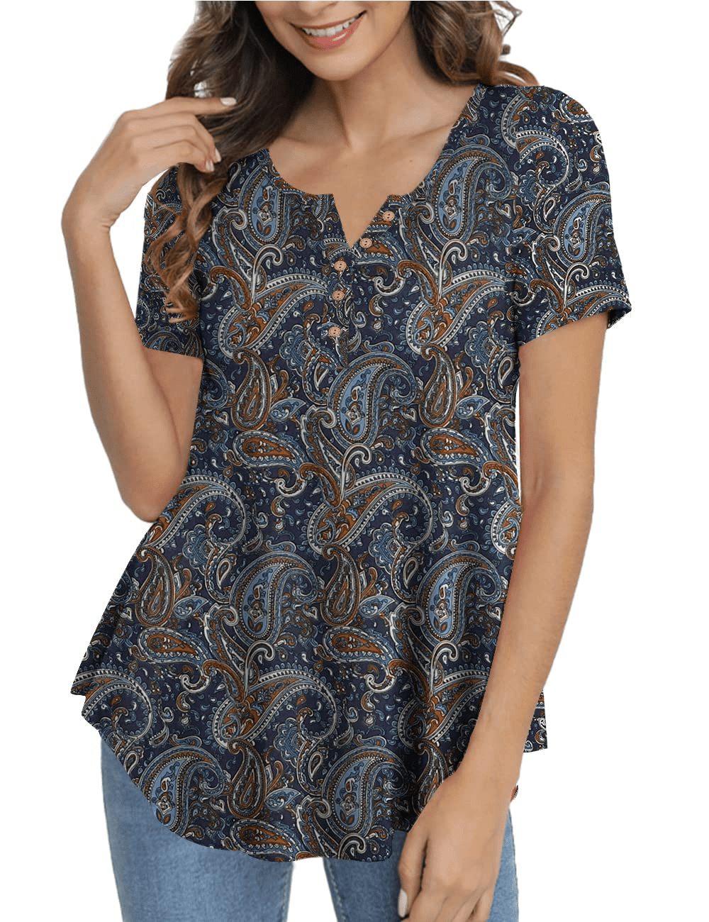 Women's Plus Size Blue T-Shirt