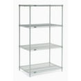 thumbnail image 3 of Nexel 5 Tier Silver Epoxy Wire Shelving Starter Unit, 48"W x 24"D x 63"H, 3 of 5