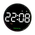 thumbnail image 2 of Reloj de pared digital LED Reloj electrónico con control remoto Pantalla de retroiluminación automática Reloj despertador colgante Reloj de pared, 2 of 8