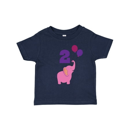 

Inktastic 2nd Birthday Elephant Girls Cute Girls Toddler T-Shirt