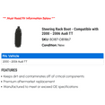 thumbnail image 2 of Steering Rack Boot - Compatible with 2000 - 2006 Audi TT 2001 2002 2003 2004 2005, 2 of 2