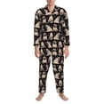 thumbnail image 3 of Fotbe French Bulldog Pijama de Hombre con Estampado de Manga Larga, Conjunto de 2 Piezas, Ropa de Dormir Suave y Cómoda con Bolsillos-Small, 3 of 7
