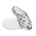 thumbnail image 3 of Balery London Landmark2 Pattern Women's Fuzzy Memory Foam Slippers Fluffy Winter House Shoes Indoor and Outdoor-39/40, 3 of 7