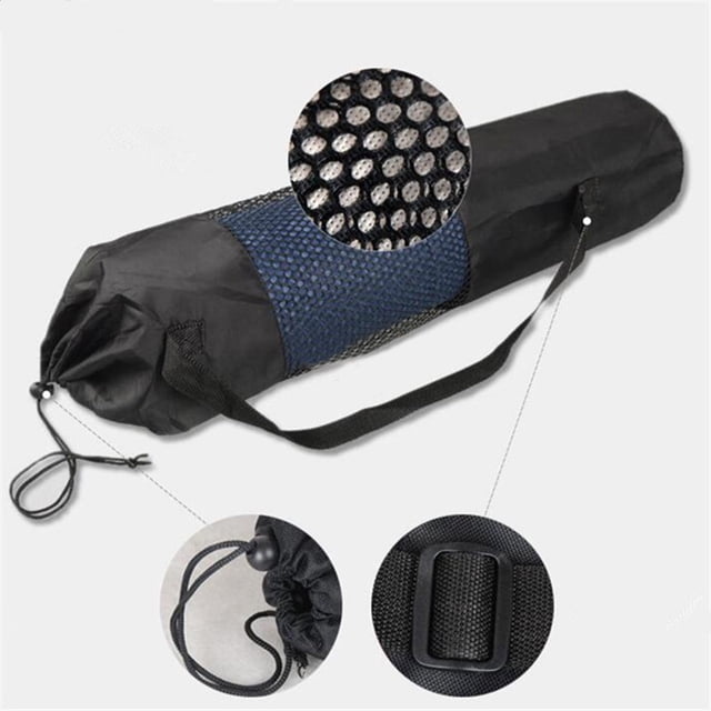 Nylon Yoga Mat with Adjustable Shoulder Strap for Secure Portable Convenience