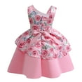 thumbnail image 2 of 2-9T Girl One Shoulder Bowknot Formal Party Wedding Flower Party Dress, 2 of 5