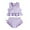 Purple, variant on MAMAMI Toddler Baby Girls Swimsuit Summer Solid Color Two-Piece Bathing Suit,Size 3M-3T