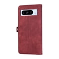 thumbnail image 6 of Crossbody For Google Pixel 8 Pro Wallet Case [Cards Theft Scan Protection] Card Holder Zipper PU Leather Flip Kickstand Cover Shoulder Strap & Short Wrist Strap Magnetic Phone Cover,Red, 6 of 10