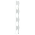 thumbnail image 4 of Ekena Millwork 94"H x 1/8"T Ozark Adjustable Acrylic Decorative Slat Wall Panel Kit, White (contains 8 Slats + 1 Straight Edge Starter Slat), 4 of 11