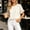 White, variant on Womens Short Sleeve Sweaters Tops Summer Casual Ruffled Hem Knit Pullover Cute Solid Color Crochet Blouses White