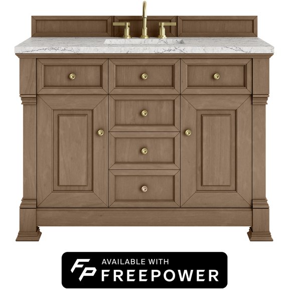 James Martin Vanities 547-V48-Fejp Brookfield 48" Free Standing Single Basin Poplar Wood