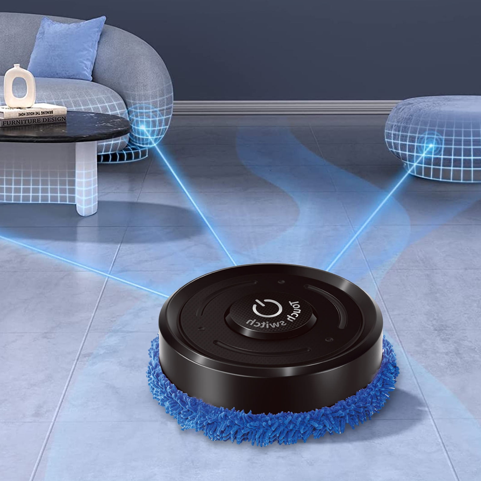 Household Intelligent Sweeping Robot with Automatic Water Tank, Vacuum Cleaner for Sweeping and Mopping, Low Noise and Efficient Cleaning, Suitable for 90-120㎡