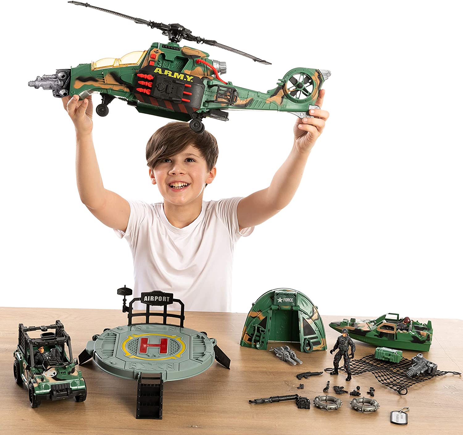 helicopter toy set