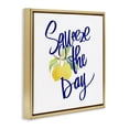 thumbnail image 2 of Stupell Industries Cottage Cursive Squeeze The Day Gold Floating Frame Canvas Art, 25 x 25, by Lanie Loreth, 2 of 8