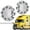 Silver, variant on PIT66 Chrome Front Wheel Covers Hub Axle Semi Plastic ABS Pair 33mm Nut Covers 1Pair