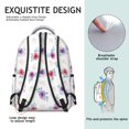 thumbnail image 5 of Pioneer Flower Floral Print Pattern Backpack for School, Cute School Bag with Adjustable Shoulder Straps and Padded Back, 15.3"x11"x7.1", 5 of 5