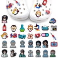 thumbnail image 2 of Charms Crocs Jibbitz Dibujos Animados Lindo Doctor Enfermera Patrón Agujero Zapato Bcukle Decoraciones Encantos Regalo Para Niños, 2 of 4