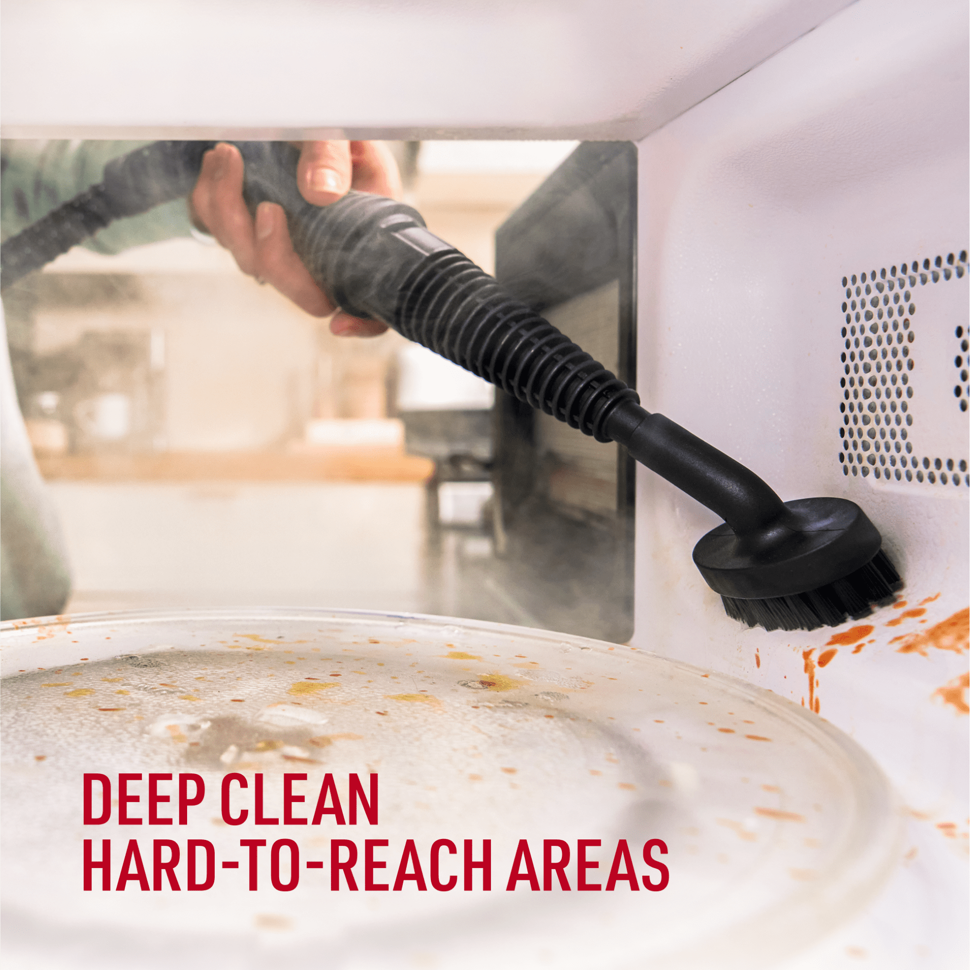 Hoover Corded Handheld Steamer Steam Cleaner, Clothes, Bathrooms, Kitchens, with 5 Specialized Tools, Compact, WH25010