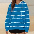 thumbnail image 2 of SHTXOZHI Women's Long Sleeve Hoodies Pullover Tops Drawstring Sweatshirts with Pocket Trendy Fall Outfit, 2 of 5