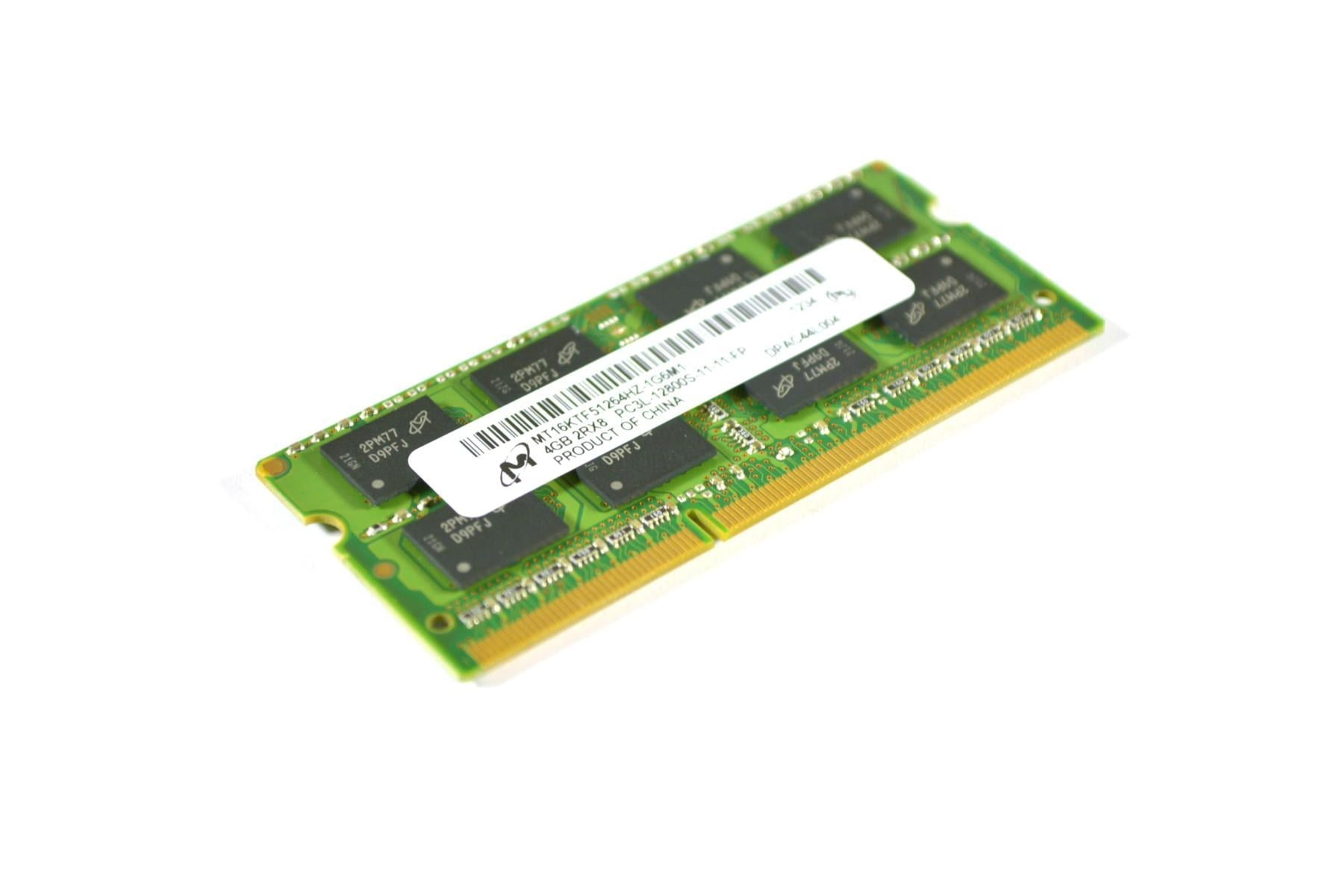 2X4GB Micron 8GB PC3L-12800S 2Rx8 DDR3 1600MHz 204pin So-Dimm Laptop Memory 