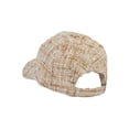 thumbnail image 3 of Top Headwear Fashion Blogger Tweed Woven Baseball Cap - Beige, 3 of 4