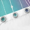 thumbnail image 4 of Teal Gradient Curtains & Drapes Purple Ombre 30%-50% Blackout Curtains, Rainbow Watercolor Curtains Geometric Wave Bedroom Curtains, Abstract Lines Window Drapes Home Decorations, 4 of 5