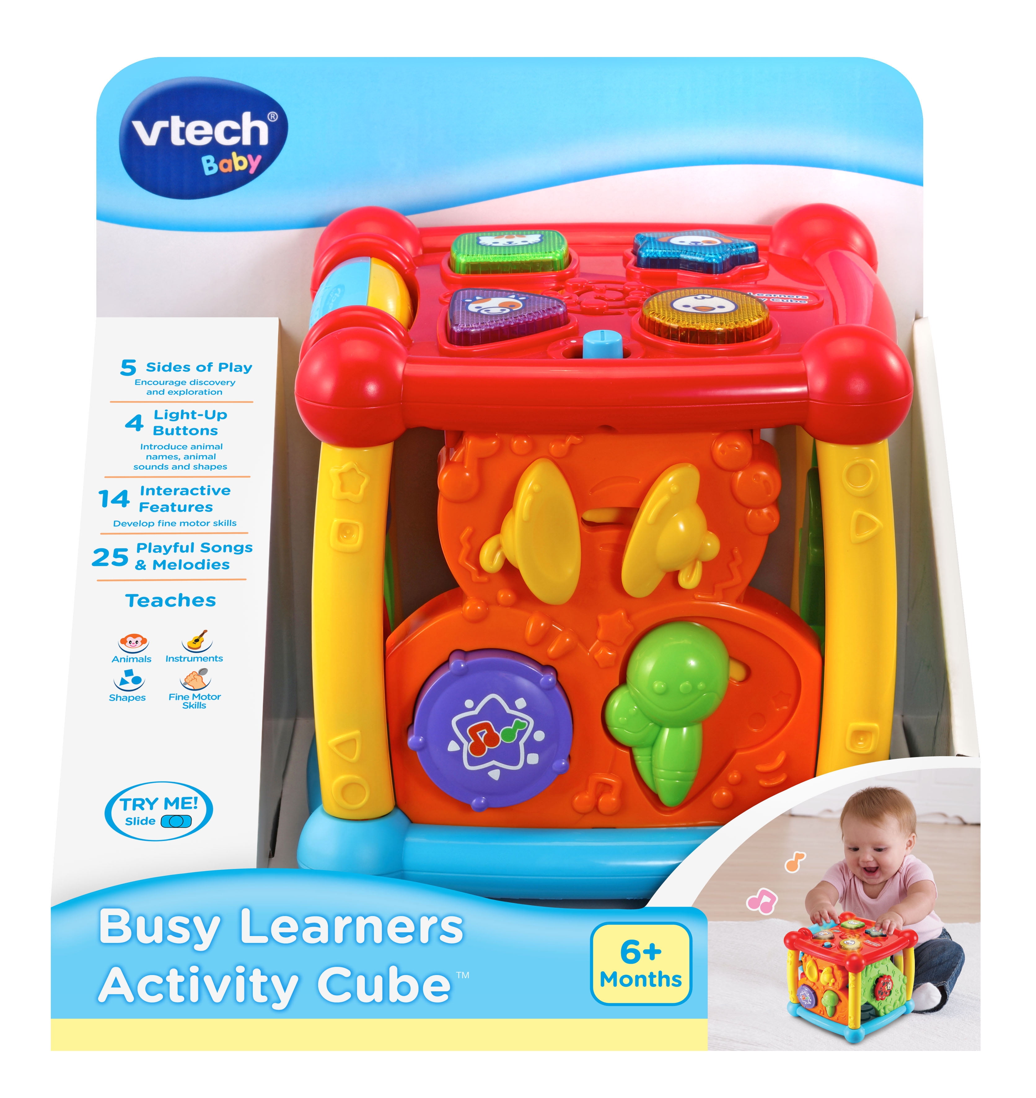 Vtech TURN & LEARN CUBE Educational Preschool Childs Kids Learning Toy 6m BN 