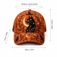 thumbnail image 3 of Halloween Print Baseball Cap Adjustable Snapback for Men Women Curved Brim Classic Casual Daily Hat, 3 of 5