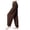 Brown, variant on Women's Loose Elastic Soft Modal Yoga Pants, Flat Waist with Pockets, Fitness & Dance Harem Pants for Workout, Casual Wear