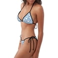 thumbnail image 2 of Balery Daisies Flowers Pijama Estampado Bikini de Dos Piezas para Mujer - Conjunto de Bikini Ajustable Sexy y Cómodo para Playa, 2 of 6