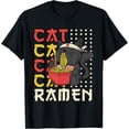 thumbnail image 1 of Cat Eating Ramen Noodles Japanese Kawaii Cat Anime Camiseta, 1 of 2