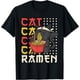 thumbnail image 1 of Cat Eating Ramen Noodles Japanese Kawaii Cat Anime Camiseta, 1 of 2