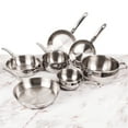 thumbnail image 3 of BergHOFF Belly Shape 12pc 18/10 Stainless Steel Cookware Set, Glass Lids, 3 of 9
