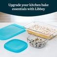 thumbnail image 2 of Libbey Baker’s Premium 4 Piece Glass Baking Dish Set, Multipurpose, Space Saving Casserole Dish with Lid Set, Baking Glassware for Potlucks, Leftovers, 2 of 6