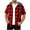 Red, variant on Maean Men's Plaid Hooded Shirt Short Sleeve Button down Tops Drawstring Casual Tshirts with Pockets