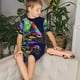 thumbnail image 4 of Balery Howling Wolf Conjunto de Pijama Infantil de Manga Corta con Estampado – Ropa de Dormir de Algodón Suave-X-Large, 4 of 6