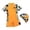a32-Orange, variant on KPOPLK Baby Rash Guard Swimsuit with Sun Hat UV Protection Infant Toddler One Piece Short Sleeve Sunsuit 0-3T(Orange,5-6 Years)