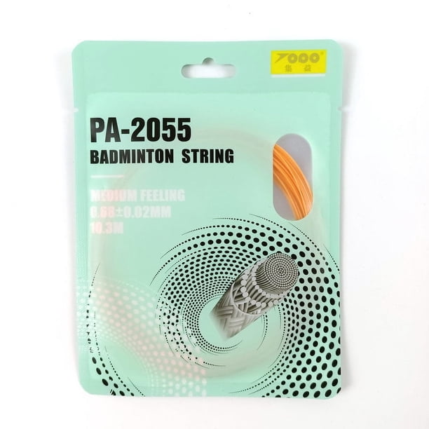 Línea de bádminton TOPO Jiyi PA-2055 Línea de bádminton de alta elasticidad y duradera Línea de raqueta de bádminton para equipos de sala de juego
