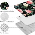 thumbnail image 5 of Pioneer Flower Floral Print Pattern Bathroom Rugs Sets 3 Piece,Toilet Cover Set,Absorbent Non Slip Bathroom Mats Sets with U-Shaped Contour Rug Toilet Rug Set, 5 of 5