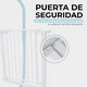 thumbnail image 3 of Puerta de Seguridad para Bebe, Niños y Mascotas Ajustable con Extensión y Cierre Automático - Reja para Escaleras o Pasillos GAON, 3 of 8