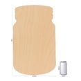 thumbnail image 6 of Wooden Mason Jar Cutout 24 x 14-3/4-inch, Pack of 25 Wooden Door Hanger, Wood Cutouts to Paint for Rustic Home Decor, by Woodpeckers, 6 of 8