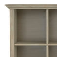 thumbnail image 4 of Simpli Home Amherst 57 inch Wide Solid Wood Transitional 8 Cube Storage Sofa Table in Distressed Grey, 4 of 11
