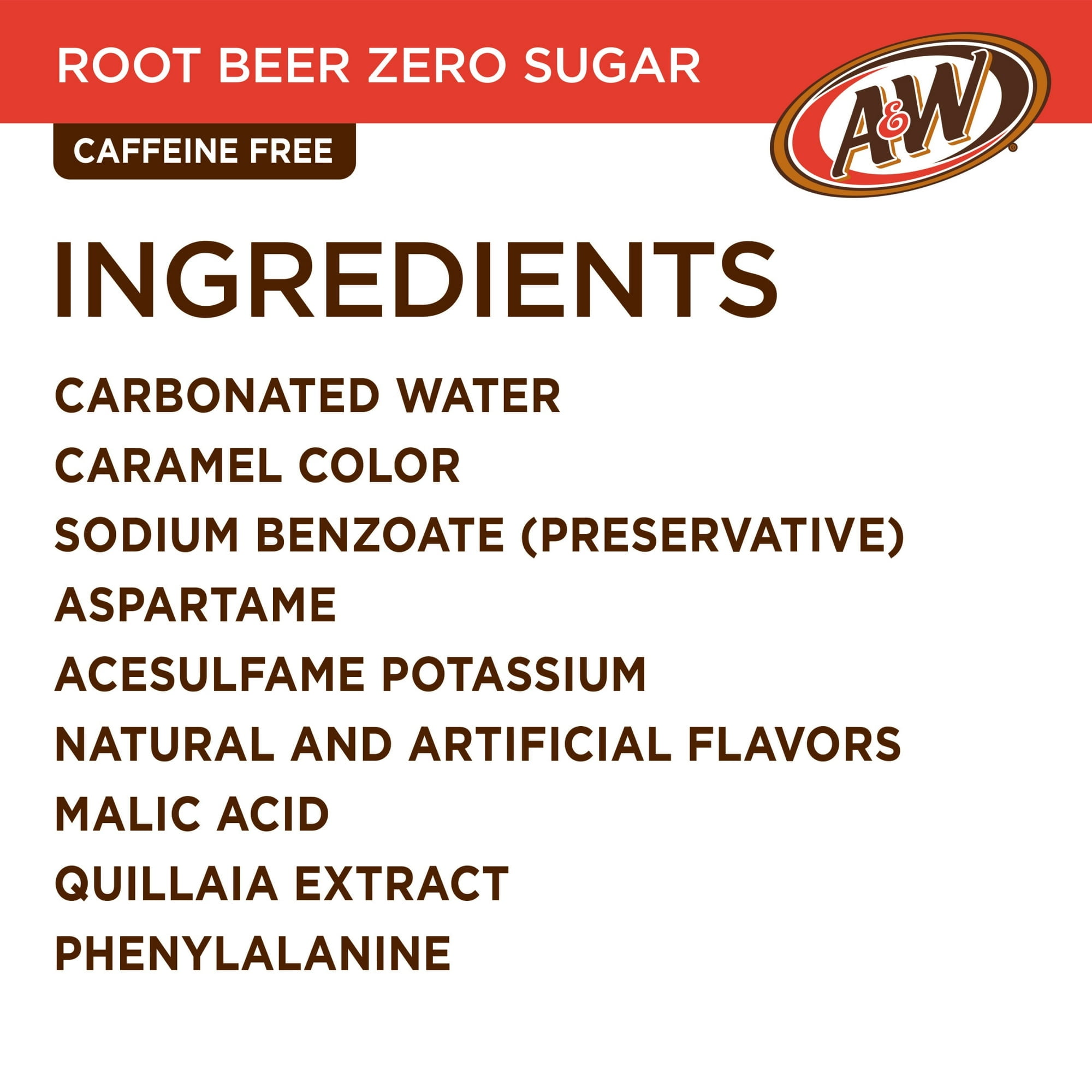 A&W Zero Sugar Root Beer Soda Pop, 2 Liter Bottle (Pack of 4)