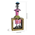 thumbnail image 4 of Wrought Iron Musician Set, Tribal Folk Art Figurines, Indian Dhokra Inspired Home Decor, Musical Statues for Shelf, Handmade Metal Art Gift, 4 of 6