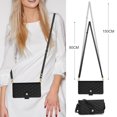 thumbnail image 3 of Decase for Samsung Galaxy A56 5G Wallet Phone Case with Crossbody Lanyard Strap&Wrist Strip,Shockproof Stylish Zipper Pockets Case with Card Slots+Cash Slots,PU Leather Folio Book Design,Black, 3 of 9