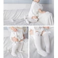 thumbnail image 7 of 5 Pack Baby Girl Knee High Socks Toddler Dress Socks Baby Bow Stocking Cotton Infant Socks, 7 of 7