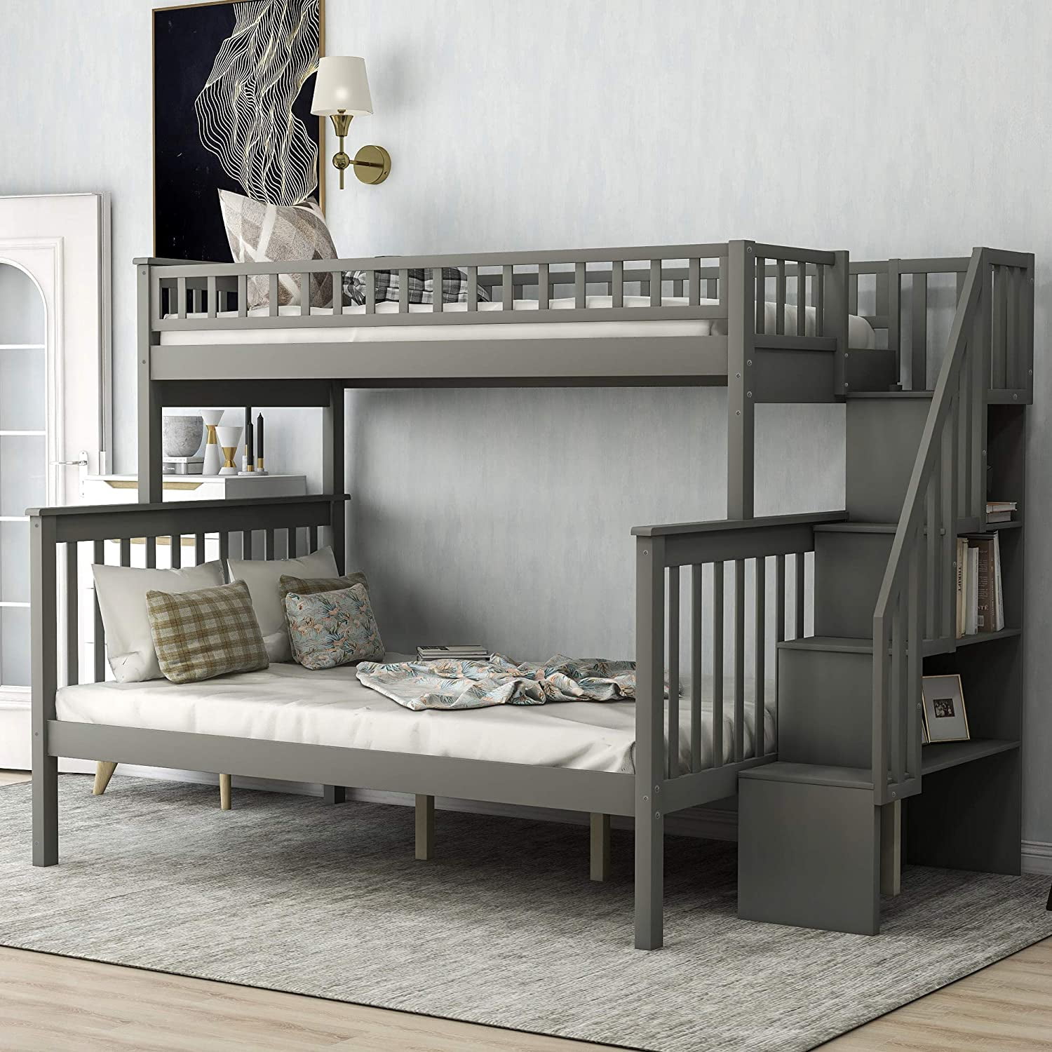 Modernluxe Twin Over Full Bunk Bed, Multiple Bunk Beds